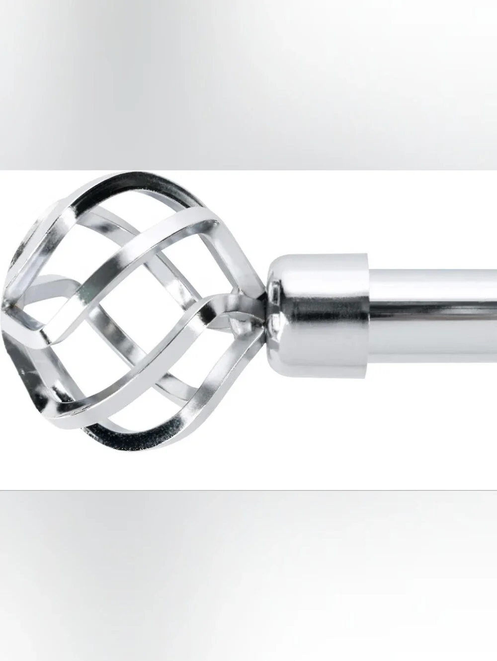 Chrome Adjustable Curtain Rod For Windows 28